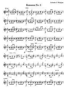 Romance No.3: For guitar by Antonio Jimenez Manjón