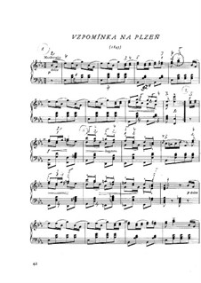 Vzpomínka na Plzeň (Souvenir of Pilsen), B.37 T.38: For piano by Bedřich Smetana