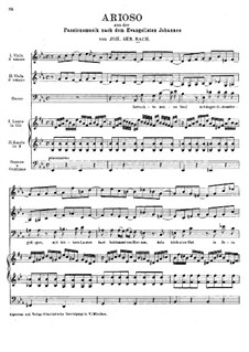 St John Passion, BWV 245: Arioso 'Betrachte, meine Seel' by Johann Sebastian Bach