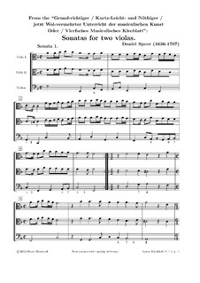 Two Trio Sonatas: Two Trio Sonatas by Daniel Speer