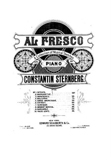 Al fresco, Op.22: No.9 Barcarolle by Constantin Sternberg