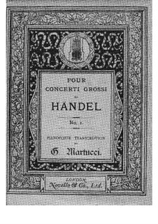 Concerto Grosso No.12 in B Minor, HWV 330: Piano score by Georg Friedrich Händel
