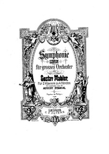 Symphony No.5 in C Sharp Minor: Movements I-II, for two pianos four hands by Gustav Mahler