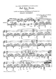 Auf dem Strom (On The River), D.943 Op.119: Arrangement for piano by Franz Schubert