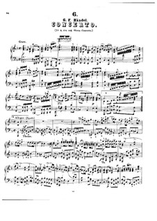 Concerto for Oboe and Orchestra in F Major: Version for piano by Georg Friedrich Händel