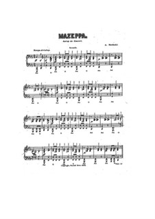 Mazeppa for Piano Four Hands: Mazeppa for Piano Four Hands by Anton Strelezki