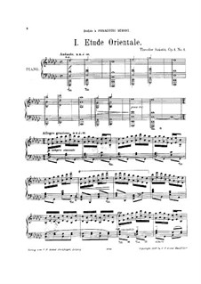 Two Etudes, Op.1: For piano by Theodor Szántó