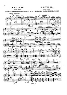 No.13 Waltz: Piano score by Pyotr Tchaikovsky