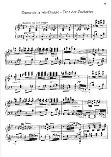 No.3 Dance of the Sugar-Plum Fairy, for Piano: For a single performer by Pyotr Tchaikovsky