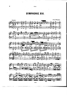 Symphony No.88 in G Major, Hob.I/88: Version for piano by Joseph Haydn
