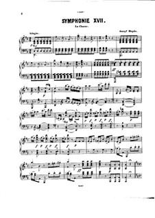Symphony No.73 in D Major 'The Hunt', Hob.I/73: Version for piano by Joseph Haydn