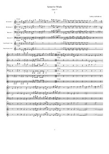 Winds Sextet in E Flat Major, Op.71: Full score by Ludwig van Beethoven