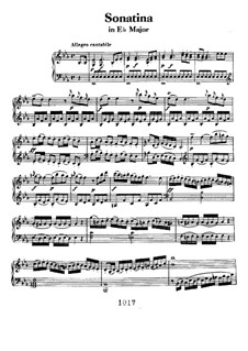 Three Sonatinas for Piano, WoO 47: Sonatina No.1 in E Flat Major by Ludwig van Beethoven