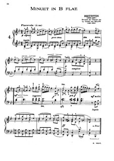 Minuet in B Flat Major: Minuet in B Flat Major by Ludwig van Beethoven