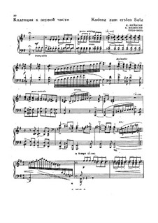 Cadenzas, Op.87: No.9-10 to Piano Concerto No.4 by Beethoven by Carl Reinecke