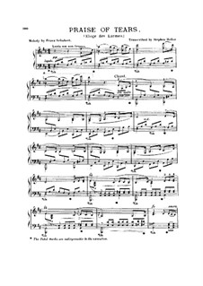 Lob der Tränen (In Praise of Tears), D.711 Op.13 No.2: For piano by Franz Schubert