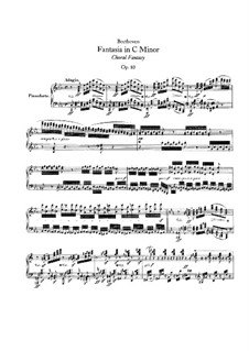 Fantasia in C Minor, Op.80: Score by Ludwig van Beethoven