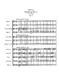 Complete Symphony: Full score by Ludwig van Beethoven