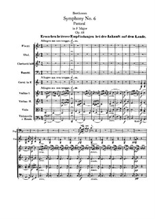 Complete Symphony: Full score by Ludwig van Beethoven