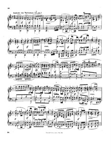 Sonata for Violin and Piano No.9 'Kreutzer', Op.47: Movement II. Version for piano by Ludwig van Beethoven