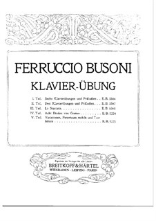Eight Etudes after Cramer: For a single performer (First Edition) by Ferruccio Busoni