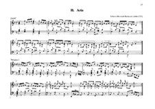Aria and Variations for Organ: Aria and Variations for Organ by Johann Heinrich Buttstett