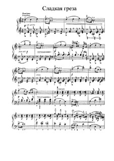 No.21 Sweet Dream: For piano (with fingering) by Pyotr Tchaikovsky