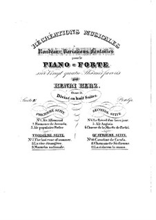 Récréations Musicales, Op.71: Suite No.4, Rondeaux, variations, fantaisies by Henri Herz