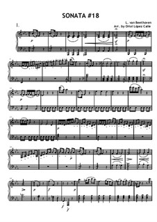 Sonata for Piano No.18 'The Hunt', Op.31 No.3: Movement I by Ludwig van Beethoven