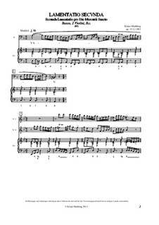 Lamentatio, Op.15: Secunda by Klaus Miehling