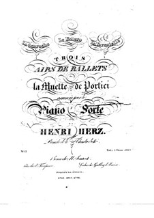 Trois airs de ballets from 'La Muette de Portici' by Auber, Op.5: No.1 La Guarache by Henri Herz