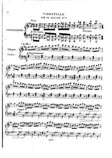 Trois airs de ballets from 'La Muette de Portici' by Auber, Op.5: No.3 Tarantelle by Henri Herz