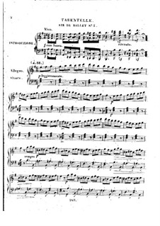 Trois airs de ballets from 'La Muette de Portici' by Auber, Op.5: No.3 Tarantelle by Henri Herz