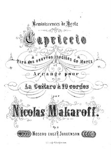 Capriccio: For guitar by Johann Kaspar Mertz