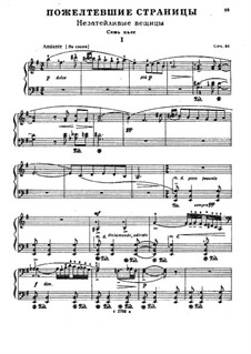 Yellowed Leaves, Op.31: For piano by Nikolai Myaskovsky