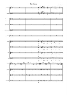 Lacrimosa: Full score by Wolfgang Amadeus Mozart