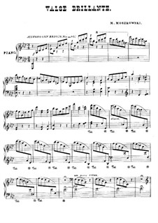 Waltz Brilliant: For piano by Moritz Moszkowski