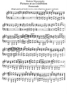 Complete Cycle: For piano by Modest Mussorgsky