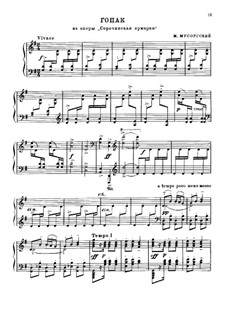 Gopak: For piano by Modest Mussorgsky