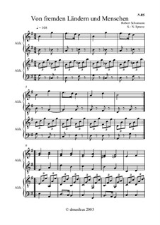 No.1 Of Strange Lands and Peoples: For accordion (or bayan) by Robert Schumann