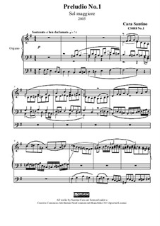 Prelude in g major for organ, CS088 No.1: Prelude in g major for organ by Santino Cara