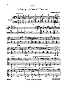 Nell Gwyn: Merrymakers' Dance, for piano by Edward German