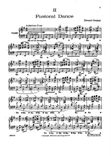 Nell Gwyn: Pastoral Dance, for piano by Edward German