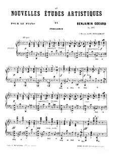 Nouvelles études artistiques, Op.107: No.3 Jonglerie by Benjamin Godard