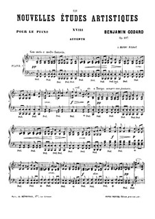 Nouvelles études artistiques, Op.107: No.6 Attente by Benjamin Godard