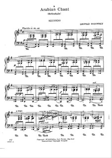 Miniatures for Piano Four Hands: Arabian chant by Leopold Godowsky