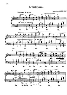 Triakontameron: No.7 Yesteryear by Leopold Godowsky