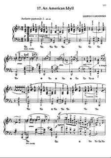 Triakontameron: No.17 An American Idyll by Leopold Godowsky