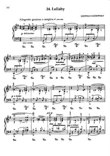 Triakontameron: No.24 Lullaby by Leopold Godowsky