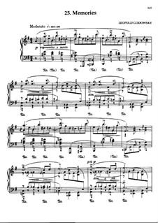 Triakontameron: No.25 Memories by Leopold Godowsky